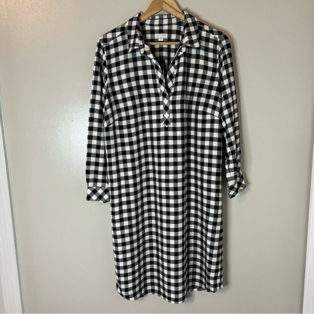 Black and White Checkered Dress